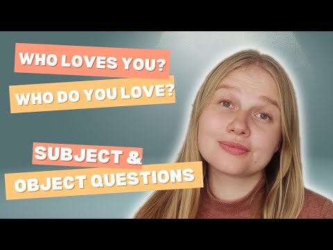Видео: Вопрос к подлежащему и объекту в английском языке. Subject and object questions.