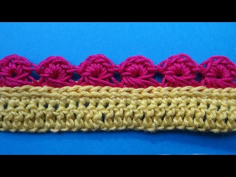 Видео: Crochet border Кайма вязание крючком Урок 354