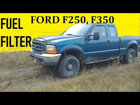 Видео: КАК ЗАМЕНИТЬ ТОПЛИВНЫЙ ФИЛЬТР на FORD F250 F350 бензин TRITON 5.4L V8 или 6.8L V10