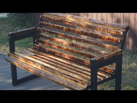 Видео: Как сделать лавочку из проф. трубы // Лавочка в стиле ЛОФТ