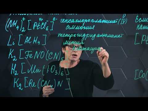 Видео: Общая химия. Номенклатура комплексных соединений. Часть 2.