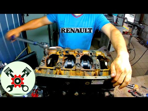 Видео: Сборка двигателя Renault Laguna часть #1 "Капитальный Ремонт"