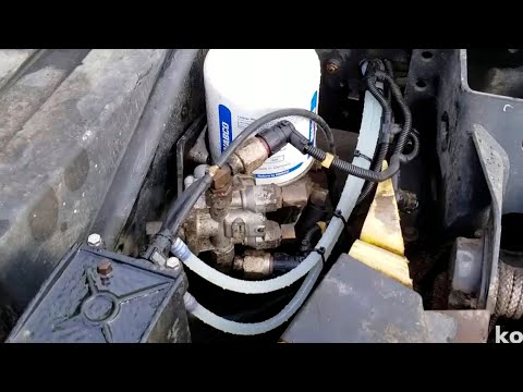 Видео: Установка прозрачных топливных трубок на MAN TGA 18t-41t, 10.5d Common Rail 4-valve,