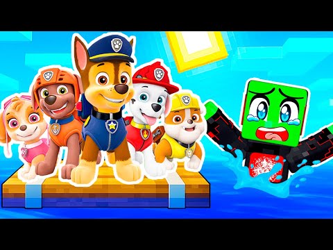 Видео: ВЫЖИВАНИЕ в ОКЕАНЕ с ЩЕНЯЧИЙ ПАТРУЛЬ с ТРАЛАЛЕРО ТРАЛАЛА В МАЙНКРАФТ МУЛЬТИК