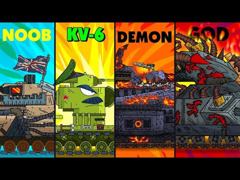 Видео: Все серии Эволюций Гибридов: Кв-49 vs Демон Ратте vs Кв-6М vs Густав / Мультики про танки