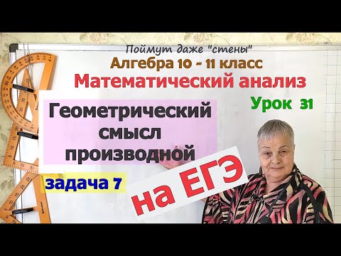 Видео: Угловой коэффициент касательной при пересечении графиков двух функций. Производная на ЕГЭ. Часть 7