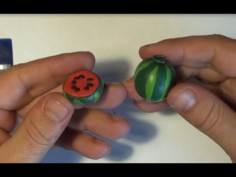 Видео: Арбуз из пластилина