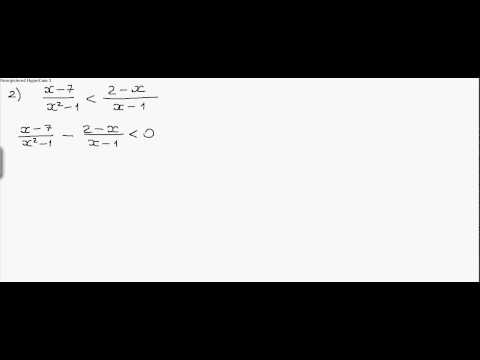 Видео: Решение дробно-рациональных неравенств