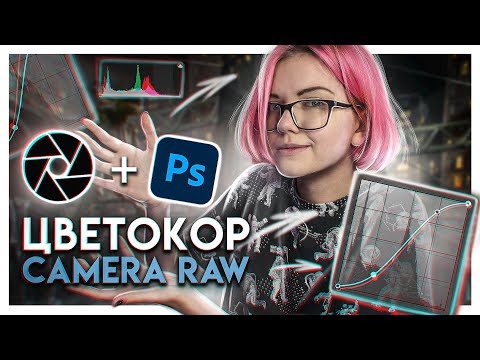 Видео: Цветокоррекция в CAMERA RAW | Финальный цветокор арта в фотошопе