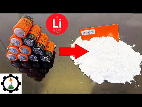 Видео: АНТИДЕПРЕССАНТ из БАТАРЕЕК.  Рециклинг лития в гараже! (Recycling of lithium batteries)