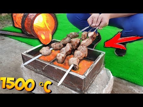 Видео: ЧТО ЕСЛИ ПРИГОТОВИТЬ ШАШЛЫК на РАСКАЛЕННОЙ ЛАВЕ и СЪЕСТЬ ЕГО...?!