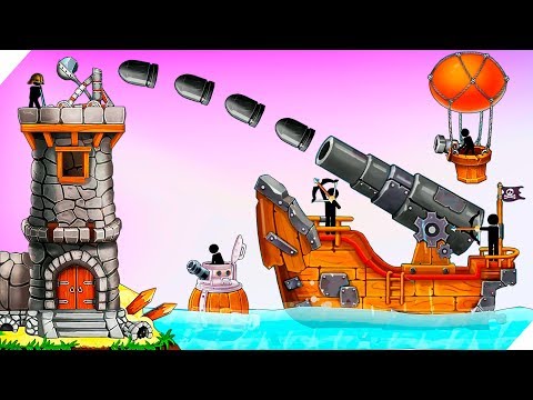 Видео: ПОДВОДНАЯ ЛОДКА и ПУШКА - Катапульта: Атака пиратов The Catapult:Clash With Pirates Игры для андроид