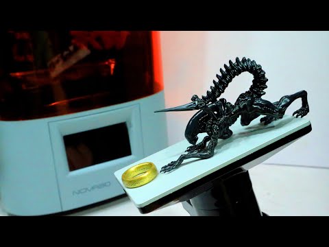 Видео: Фотополимерный 3D принтер Elfin от Nova3D | Первый взгляд