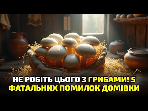 Видео: Вирощування грибів удома: 7 помилок, через які ви ніколи не побачите врожаю!