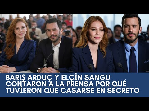 Видео: Барыш Ардуч и Эльчин Сангу рассказали прессе, почему им пришлось пожениться тайно