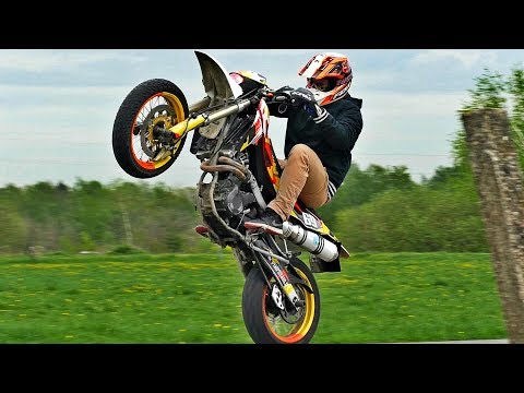 Видео: Husqvarna SM 610 обзор и покатушка на мотоцикле