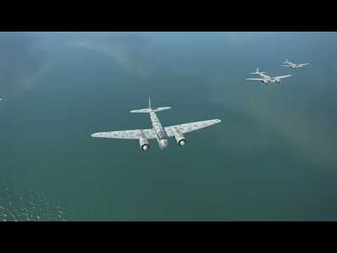 Видео: Ju. 88 C- 6. Бамбаваньне караблёў, Нармандыя.