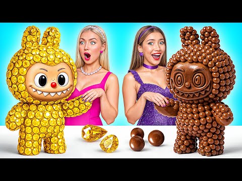 Видео: Челлендж. Шоколадная Еда vs Настоящая еда | Вкусные Кухонные Лайфхаки от Choco DO