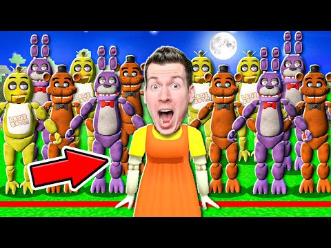 Видео: 😱 Игра в Кальмара, НО все Игроки - АНИМАТРОНИКИ из FNAF в Майнкрафт !