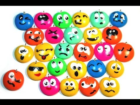 Видео: Смайлики * ПОЛИМЕРНАЯ ГЛИНА * МАСТЕР КЛАСС * Emoticons from polymer clay