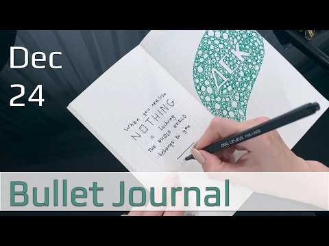 Видео: Plan with me December 24 | Оформление декабря 24 в ежедневнике #bulletjournal