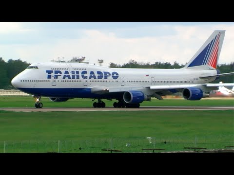 Видео: Самолеты Трансаэро в аэропорту Домодедово в 2012 году.