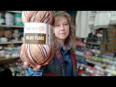 Видео: нитки YarnArt Crazy Color Color Wave YarnArt  и описание к жилету