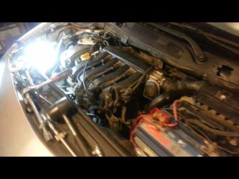 Видео: Запуск после замены фазорегулятора. Рено Меган 2