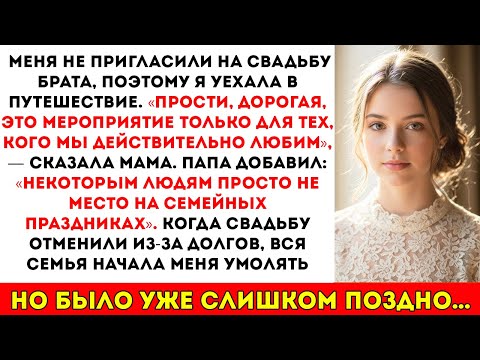 Видео: Я не получила приглашение на свадьбу брата, поэтому отправилась в путешествие/ «Прости, дорогой