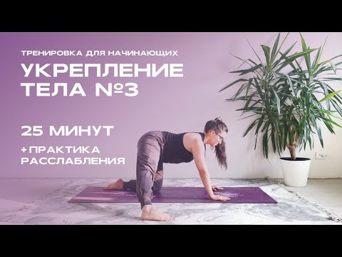 Видео: Мягкая динамическая тренировка УКРЕПЛЕНИЕ ТЕЛА № 3 – 25 минут + расслабление