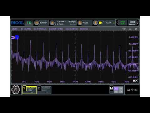 Видео: Осциллограф Rigol DHO812 - как включить анализатор спектра