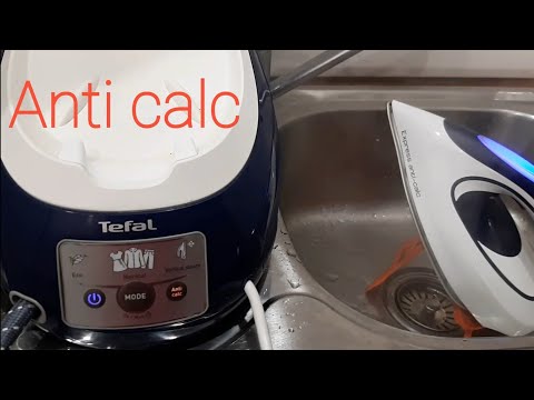 Видео: Загорелась кнопка Anti calc на парогенераторе Tefal Express Anti-Calc SV8053E0. Что делать?