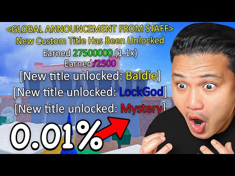 Видео: Blox Fruits — НОВЫЙ редчайший индивидуальный титул!