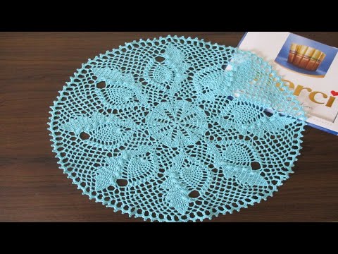 Видео: ПРОСТАЯ САЛФЕТКА КРЮЧКОМ ДЛЯ НАЧИНАЮЩИХ С АНАНАСАМИ. ЧАСТЬ 1