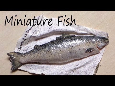 Видео: Реалистичная миниатюрная рыба / лосось — урок по полимерной глине
