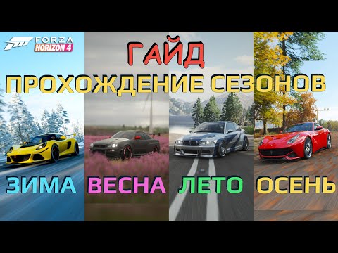 Видео: Гайд по прохождению сезонов в Forza Horizon 4