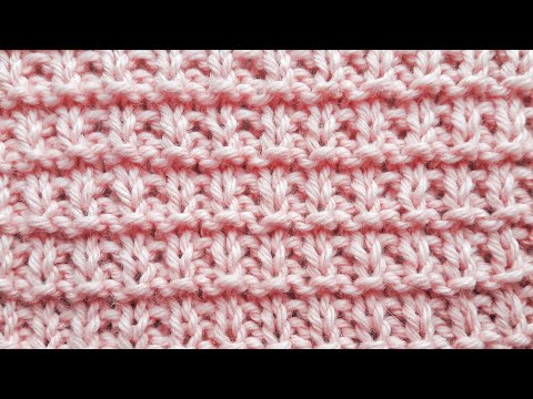 Видео: Очень простой рельефный узор для начинающих / Для пледа, шапки, свитера