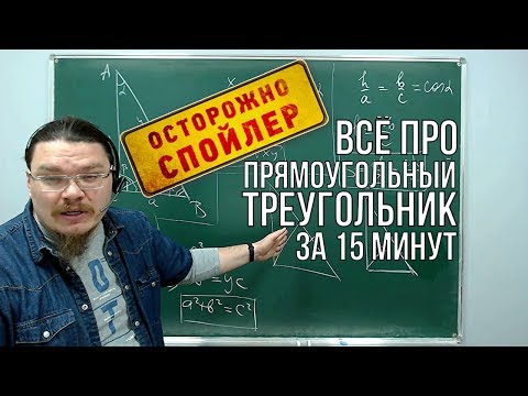 Видео: Всё про прямоугольный треугольник за 15 минут | Осторожно, спойлер! | Борис Трушин !