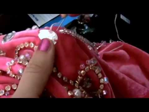 Видео: Вышивка бисером, процесс. Костюм для восточных танцев. Мастер Класс. София Голдберг