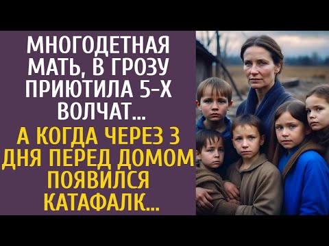 Видео: Многодетная мать, в грозу приютила 5-х волчат… А когда через 3 дня перед домом появился катафалк…
