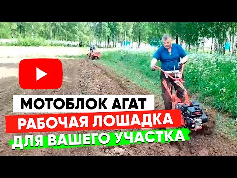 Видео: Мотоблок Агат - рабочая лошадка для вашего участка!