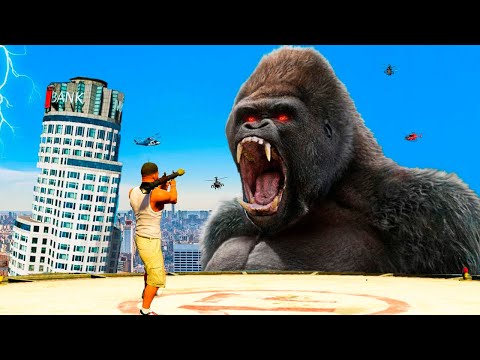 Видео: КИНГ КОНГ ҚАЛАНЫ АЙЫРДЫ (GTA V)