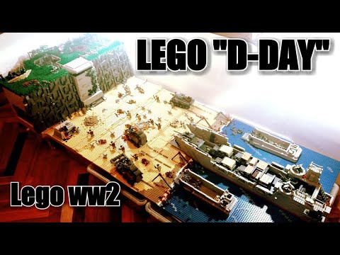 Видео: LEGO WWII ДИОРАМА: ДЕНЬ Д. ОВЕРЛОРД. Высадка в Нормандии. Лего самоделка