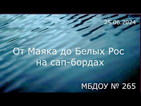 Видео: От Маяка до Белых Рос на сап-бордах, МБДОУ № 265