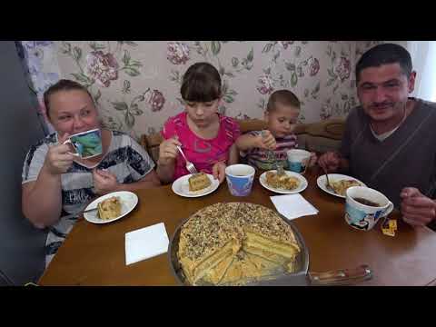 Видео: мукбанг домашний торт