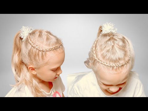 Видео: Прическа с хвостом | Прически для детей