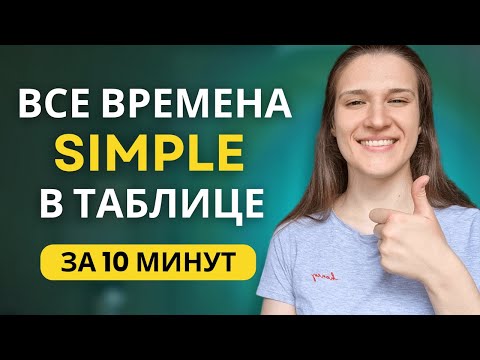 Видео: ВСЕ Простые Времена в Английском за 10 МИНУТ | Present Simple, Past Simple, Future Simple