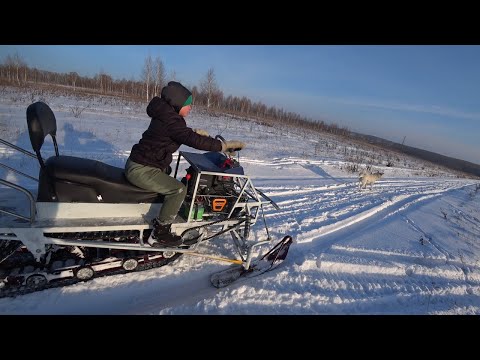 Видео: Самодельный Снегоход