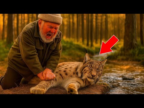 Видео: Мужчина спас тонующую рысь. То, что произошло дальше, ШОКИРУЕТ!