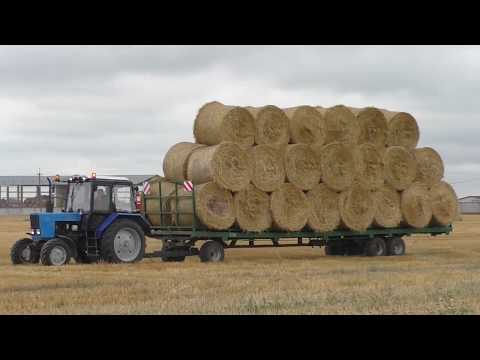 Видео: погрузка 36 тюков зараз на транспортировщик